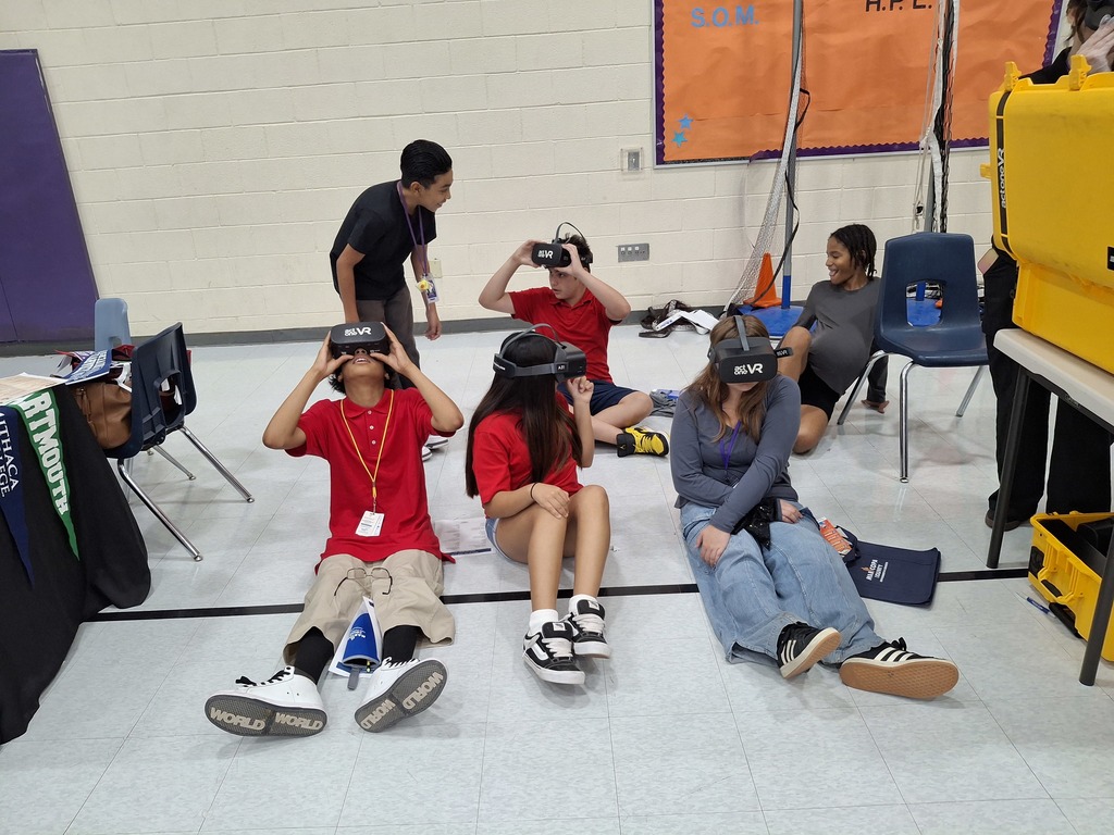 Staff and students celebrating AVID day!