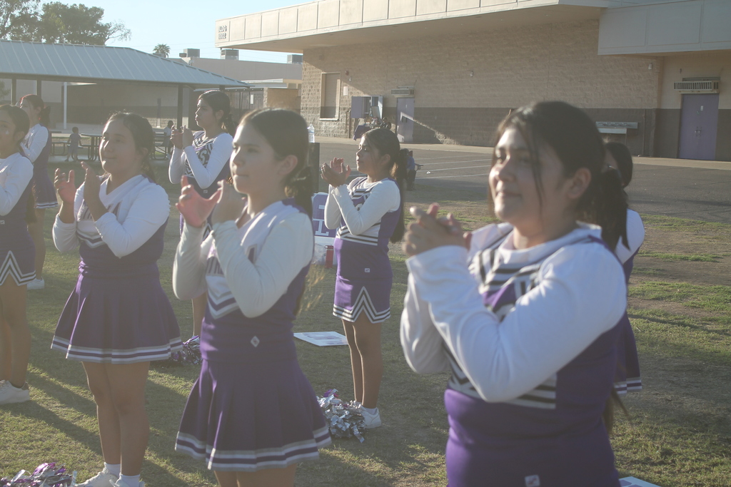 Cheerleaders at the game