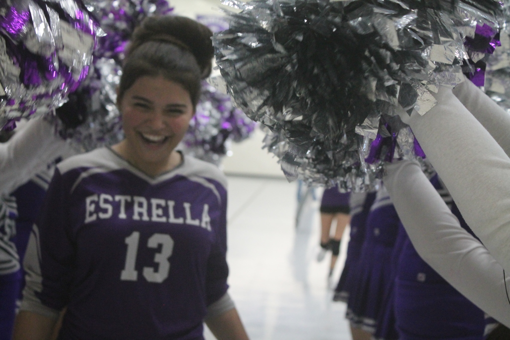 Cheerleaders at the game
