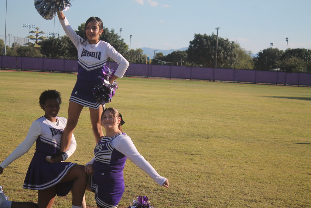 Cheerleaders at the game