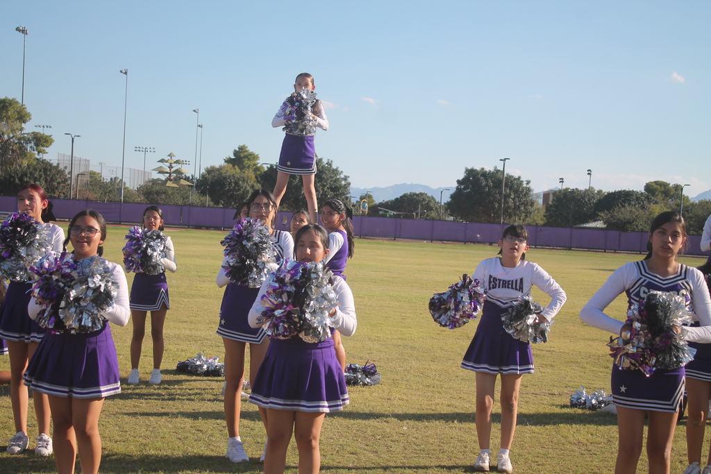 Cheerleaders at the game