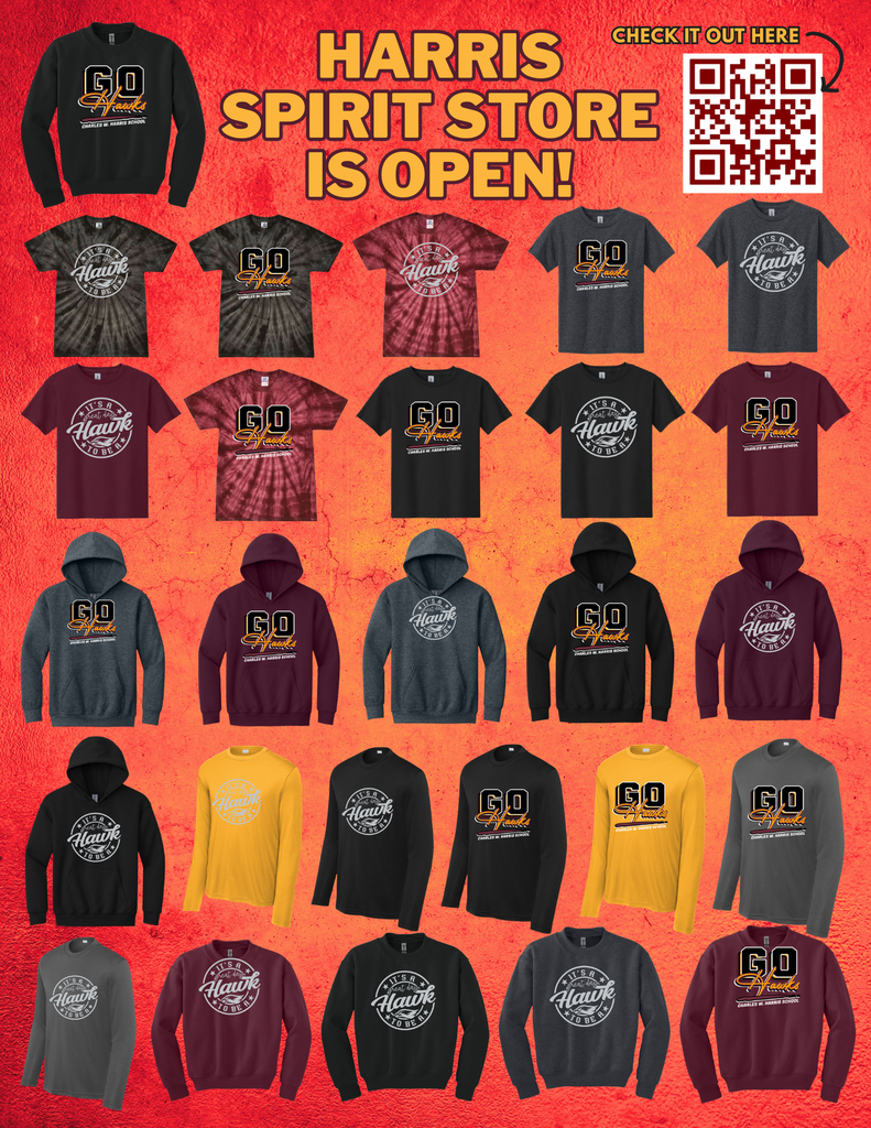 flyer showing school shirts