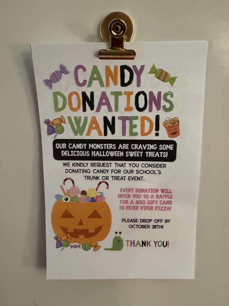 candy dontations wanted flyer