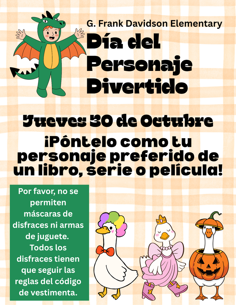 Character Day Infographic - Spanish