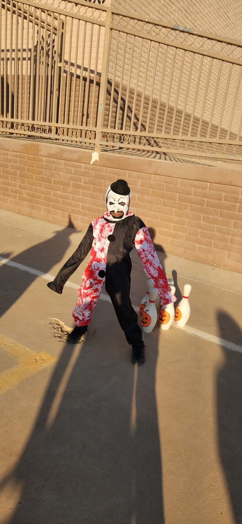 Student dressed as the Terrifier