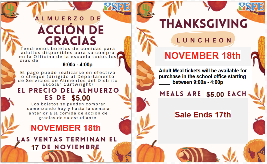 Thanksgiving Luncheon Infographic