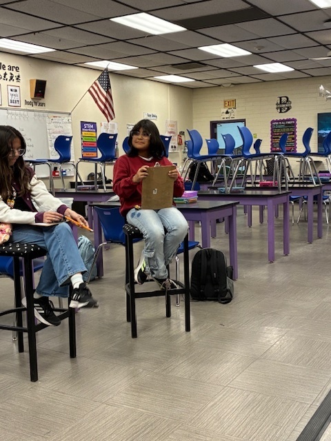 Debate club in action