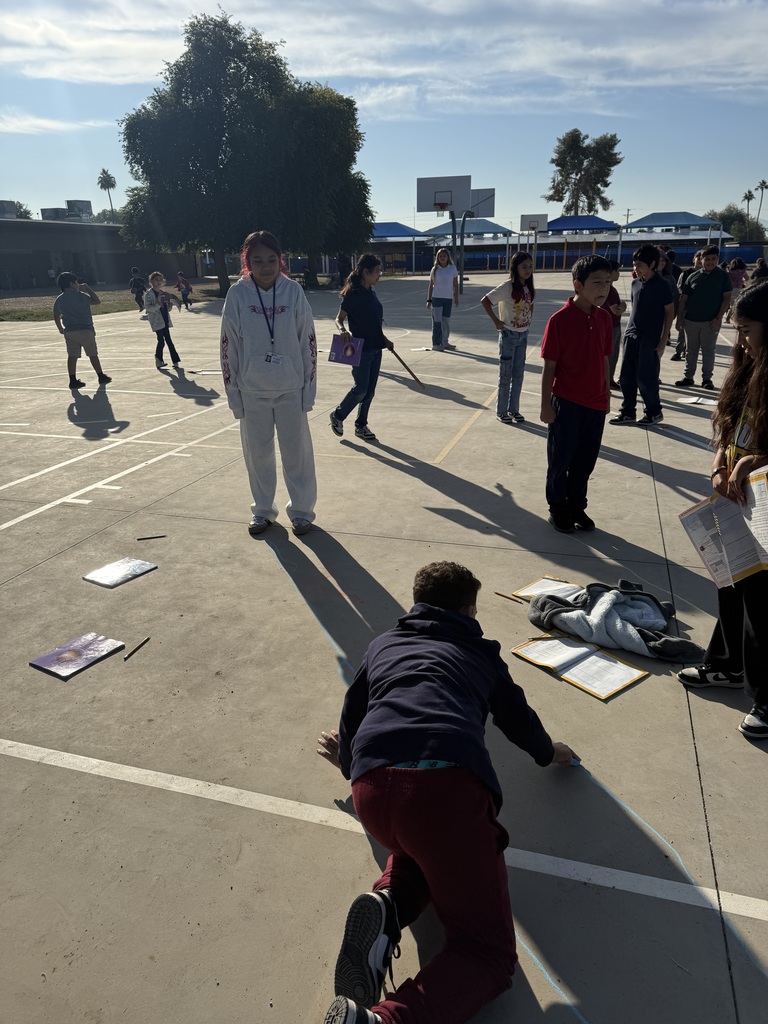Students Measuring their shadows