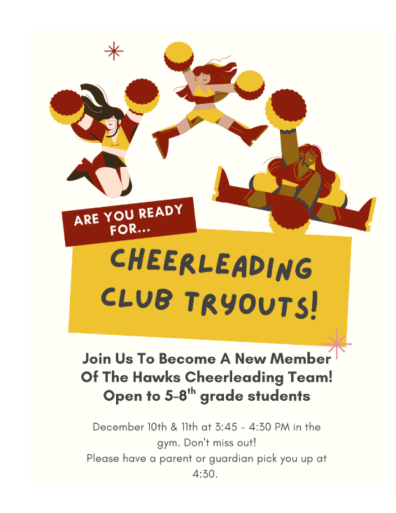 cheerleading club tryouts