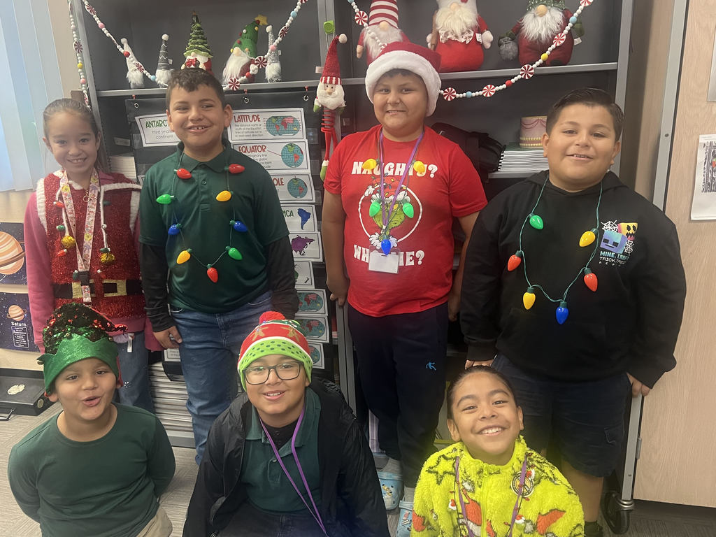 group of students wearing lights