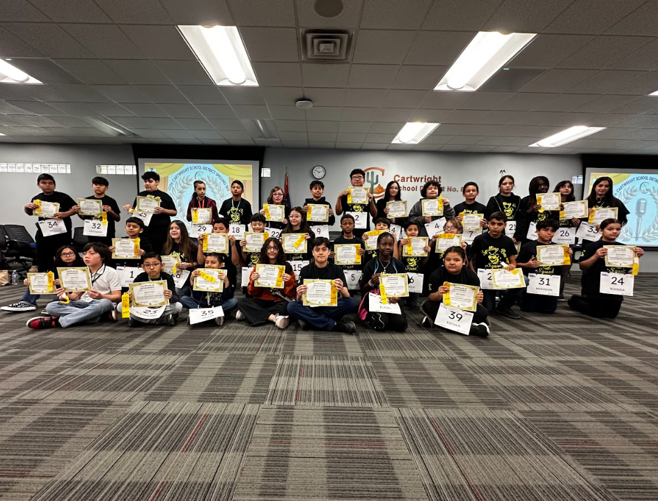 students from the spelling bee