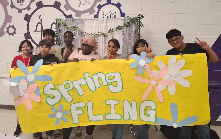 Students at the Spring Fling