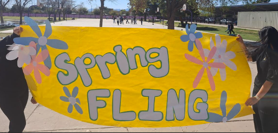 Students at the Spring Fling
