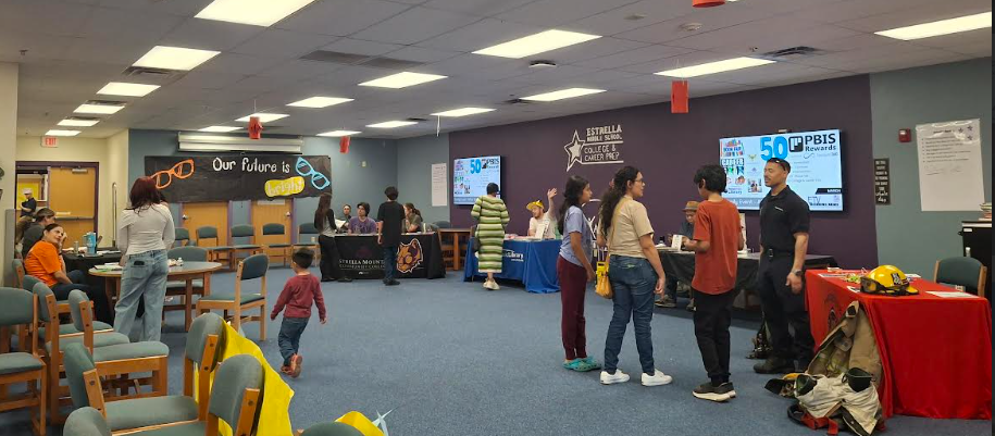 Students at EMS attend an AVID Career Fair