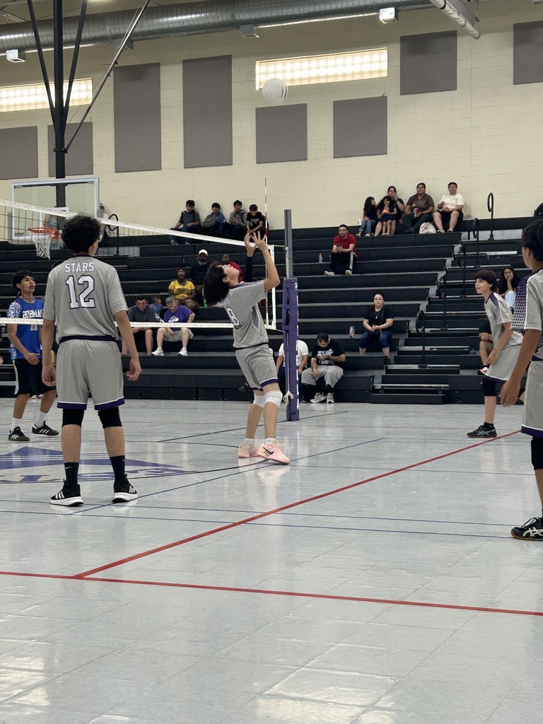 Boys volleyball plays