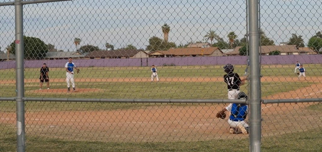 baseball team playing