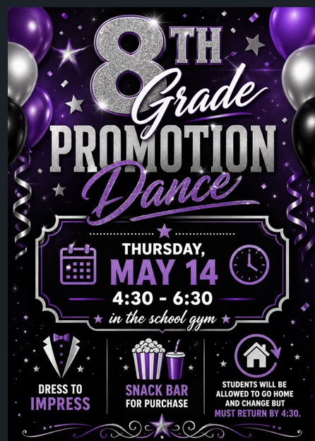 8th grade dance info