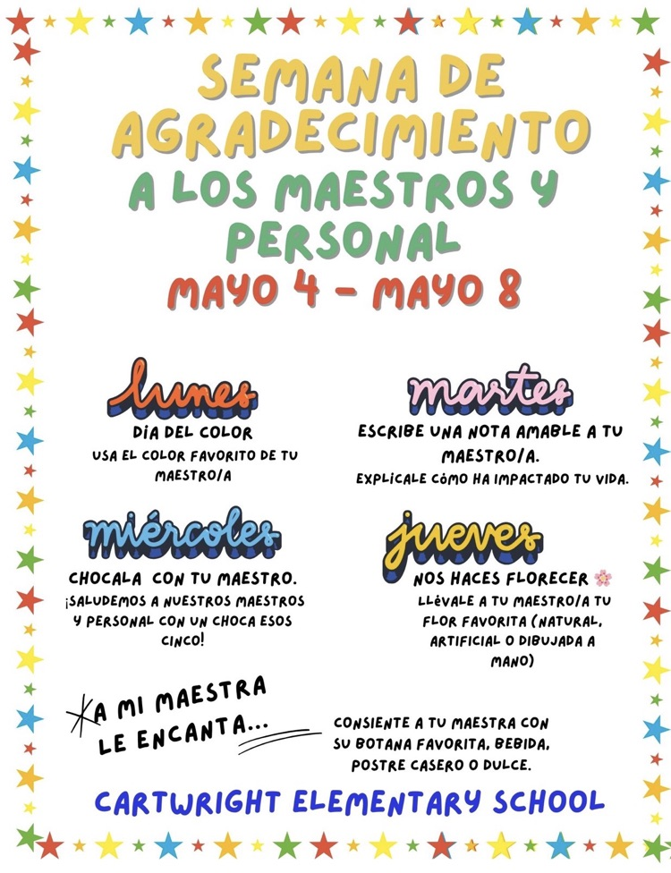 teacher appreciation week