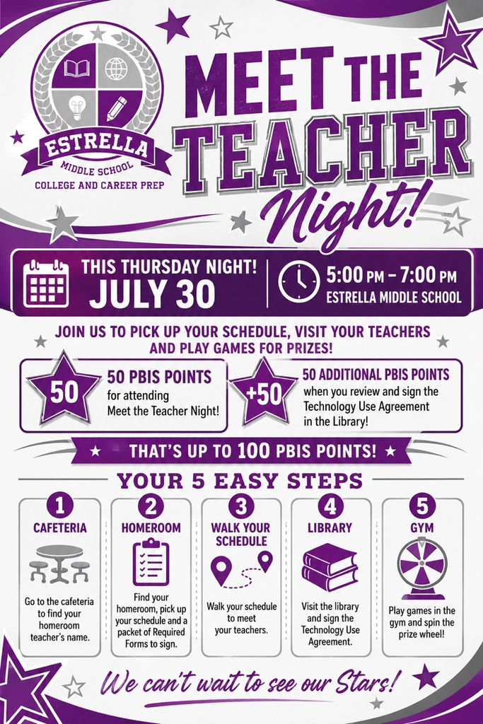 Meet the teacher night flyer