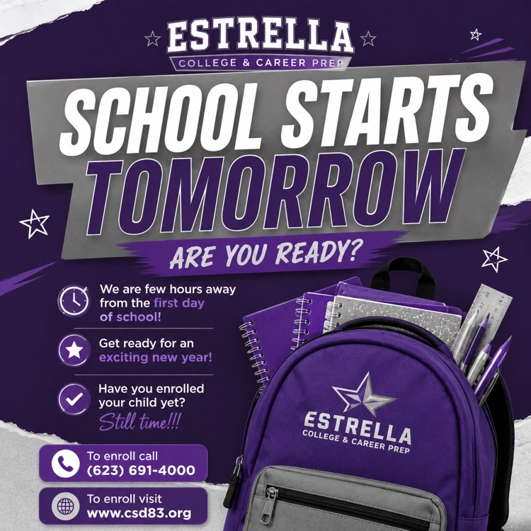 Start of school flyer