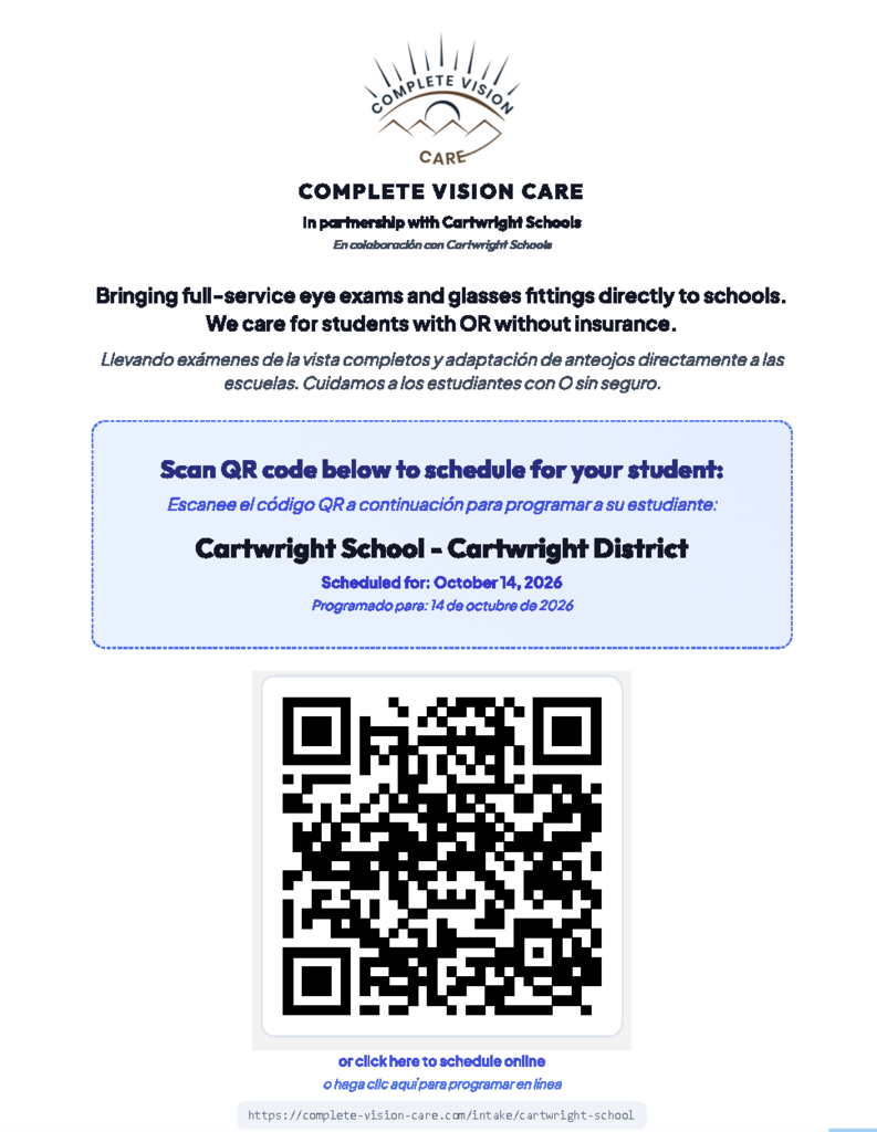 Vision Care- Scan QR Code to Schedule