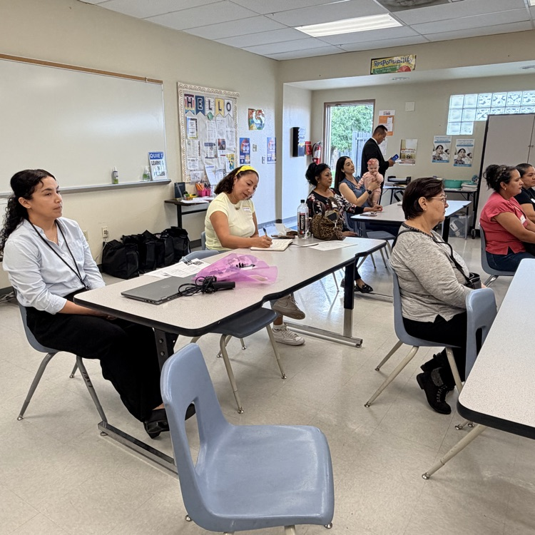 parents at a meeting