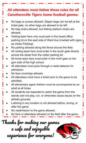 Rules for football games.