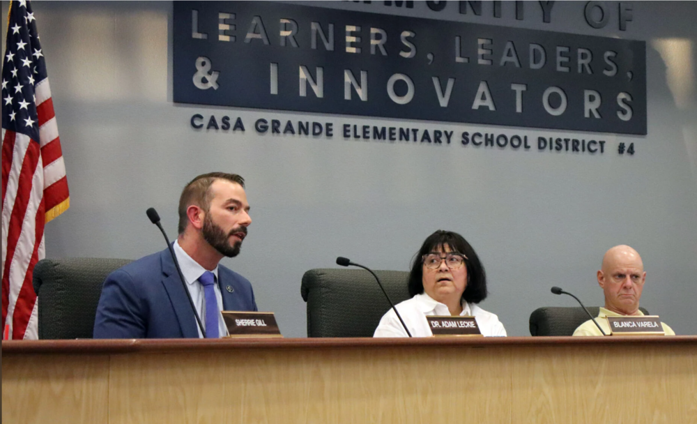 Dr. Leckie and board members