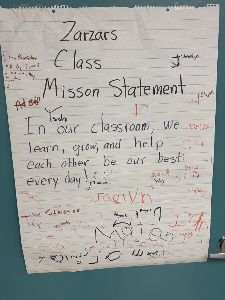 Ms. Zarzar's Class Mission