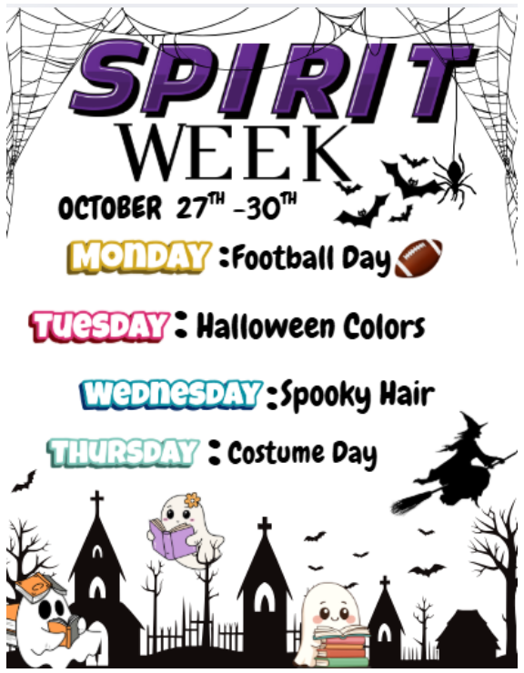 Spirit Week 10/27-30