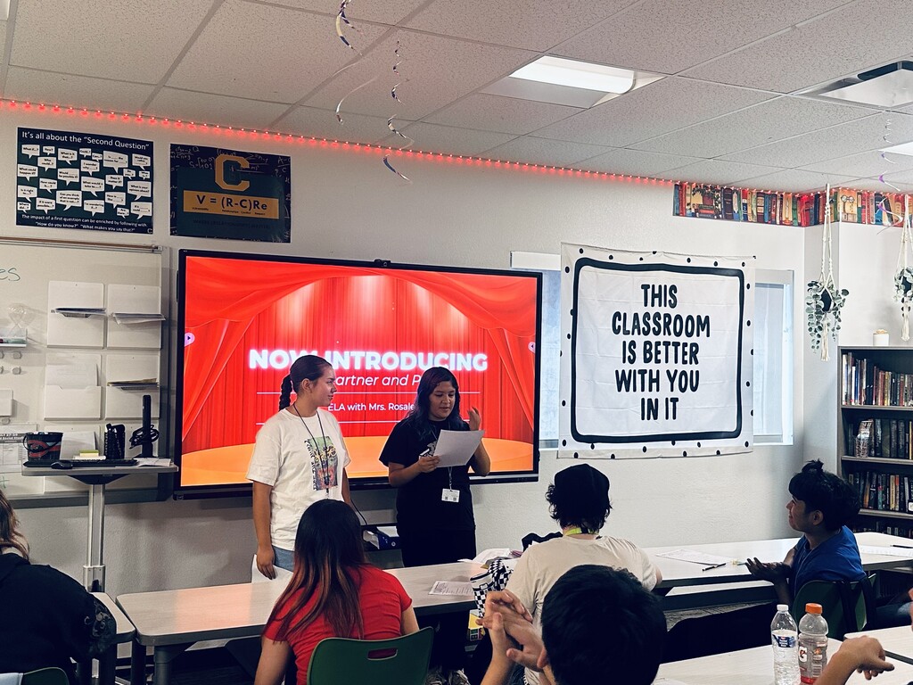 Students presenting