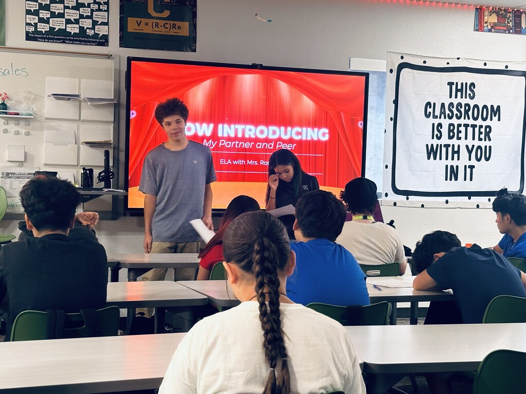 Students presenting