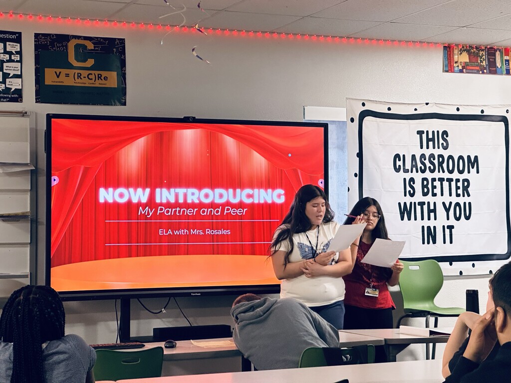 Students presenting