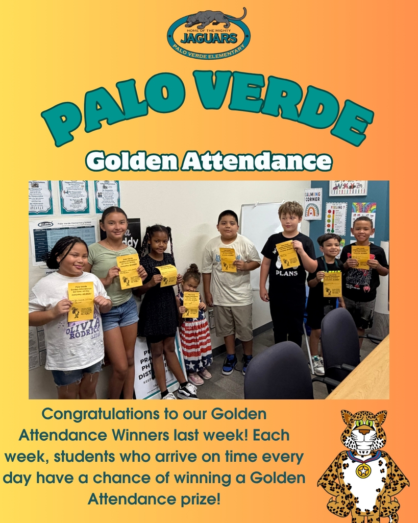 Congratulations to our Golden Attendance Winners last week! Each week, students who arrive on time every day have a chance of winning a Golden Attendance prize!