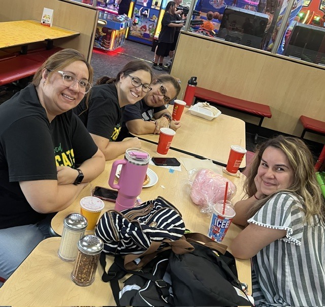 Cottonwood teachers at a school fundraiser.