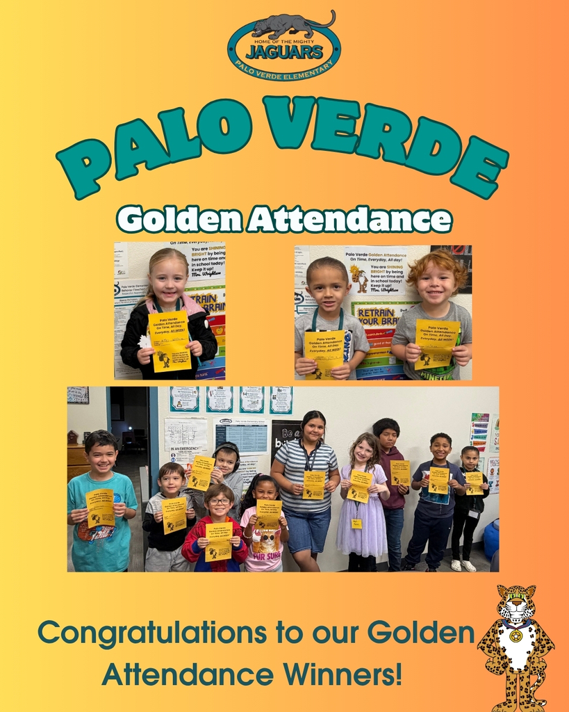 Congratulations to our Golden Attendance Winners! 
