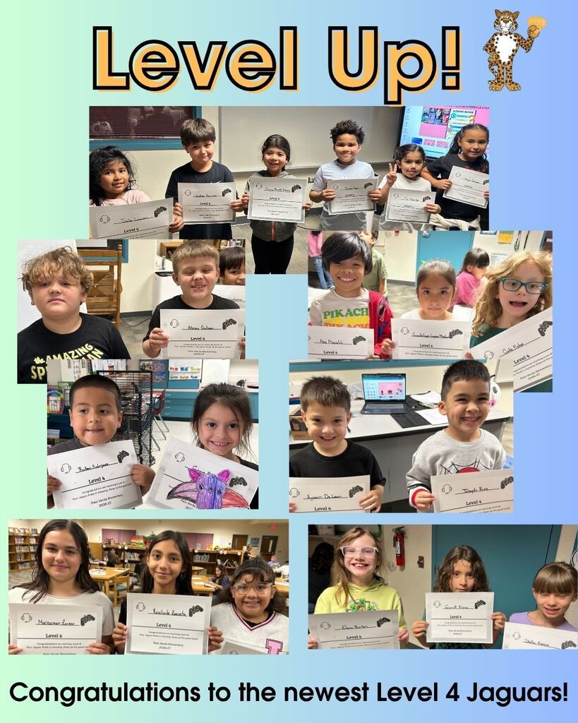 Congratulations to our newest Level 4 Jaguars!