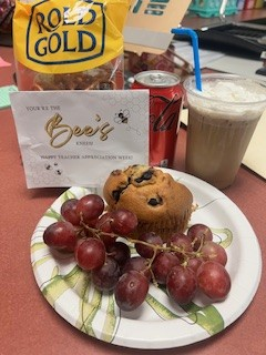 Continental breakfast and coffee items