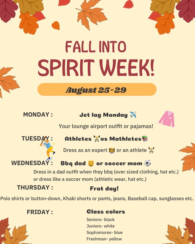 Spirit Week Flyer