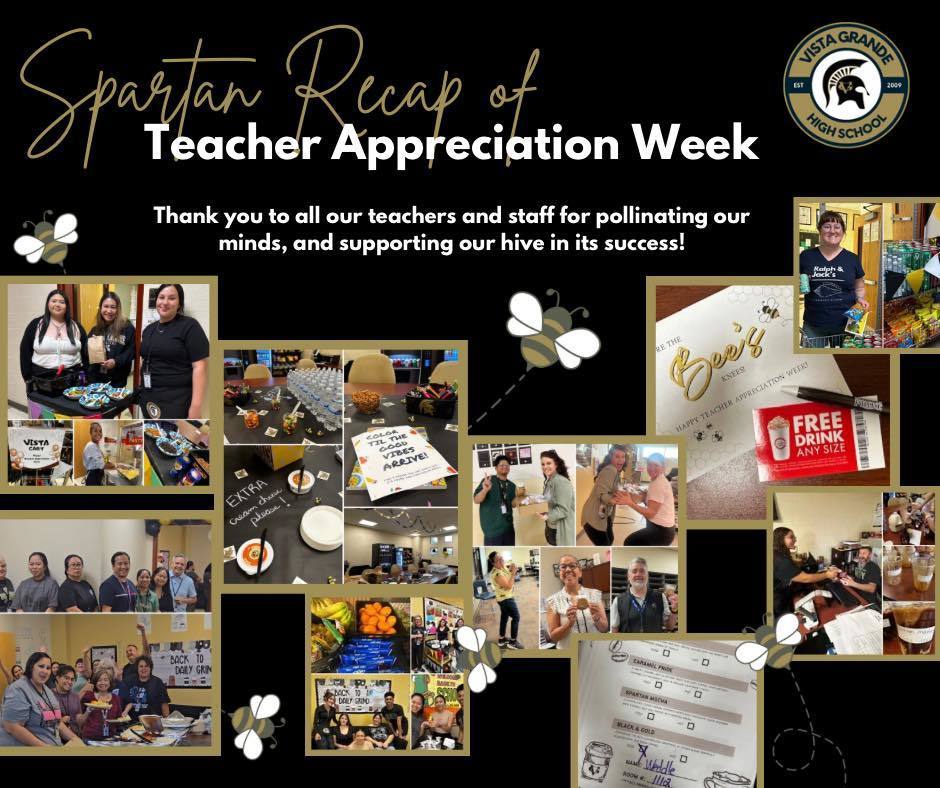 Teacher Appreciation Week Spartan Recap