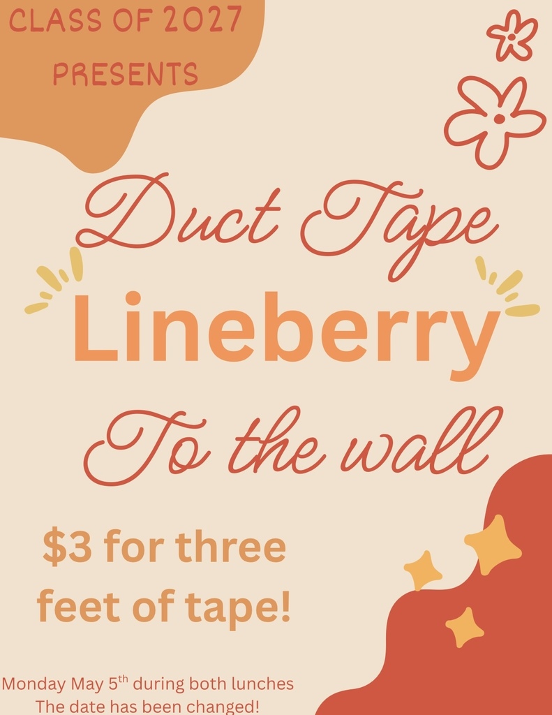 Duct Tape Lineberry to the Wall Flyer