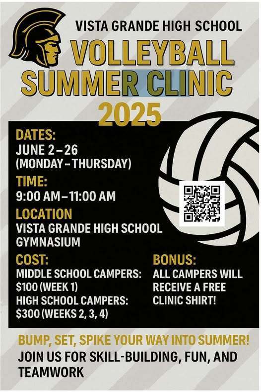 Volleyball Summer Clinic Flyer
