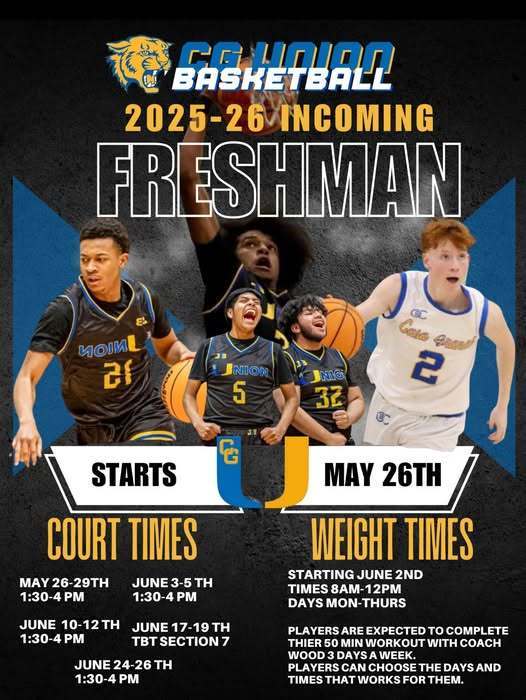 Summer Boys Basketball Freshman Court & Weight Times Flyer