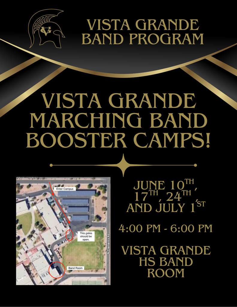 Marching Band Booster Camps Flyer