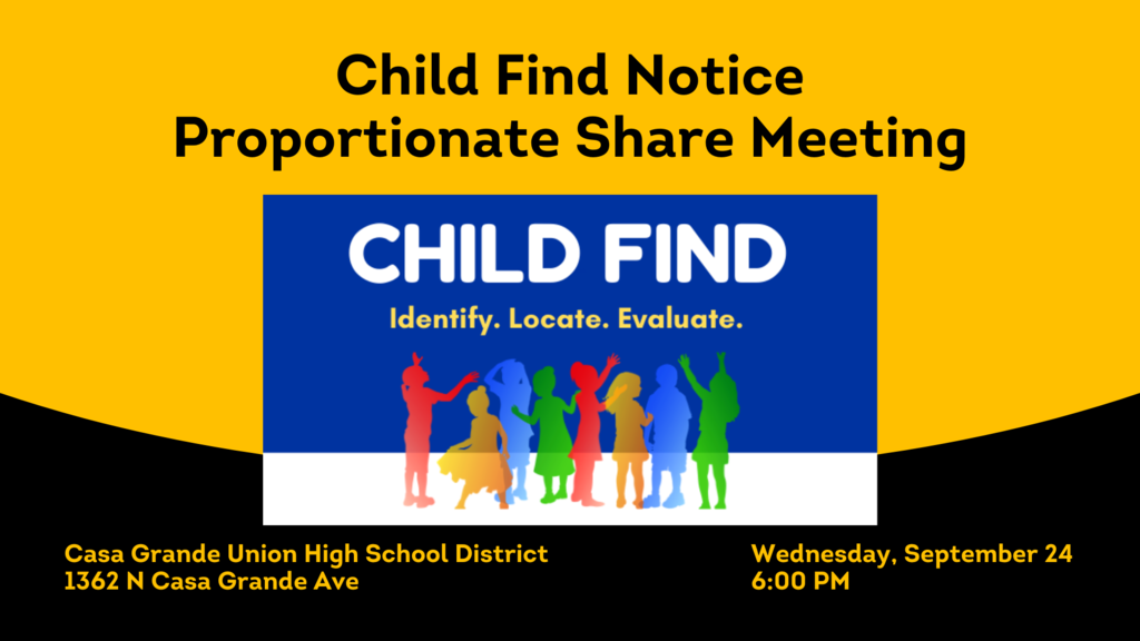 Child Find Proportionate Share Meeting @ CGUHSD @ 6 PM
