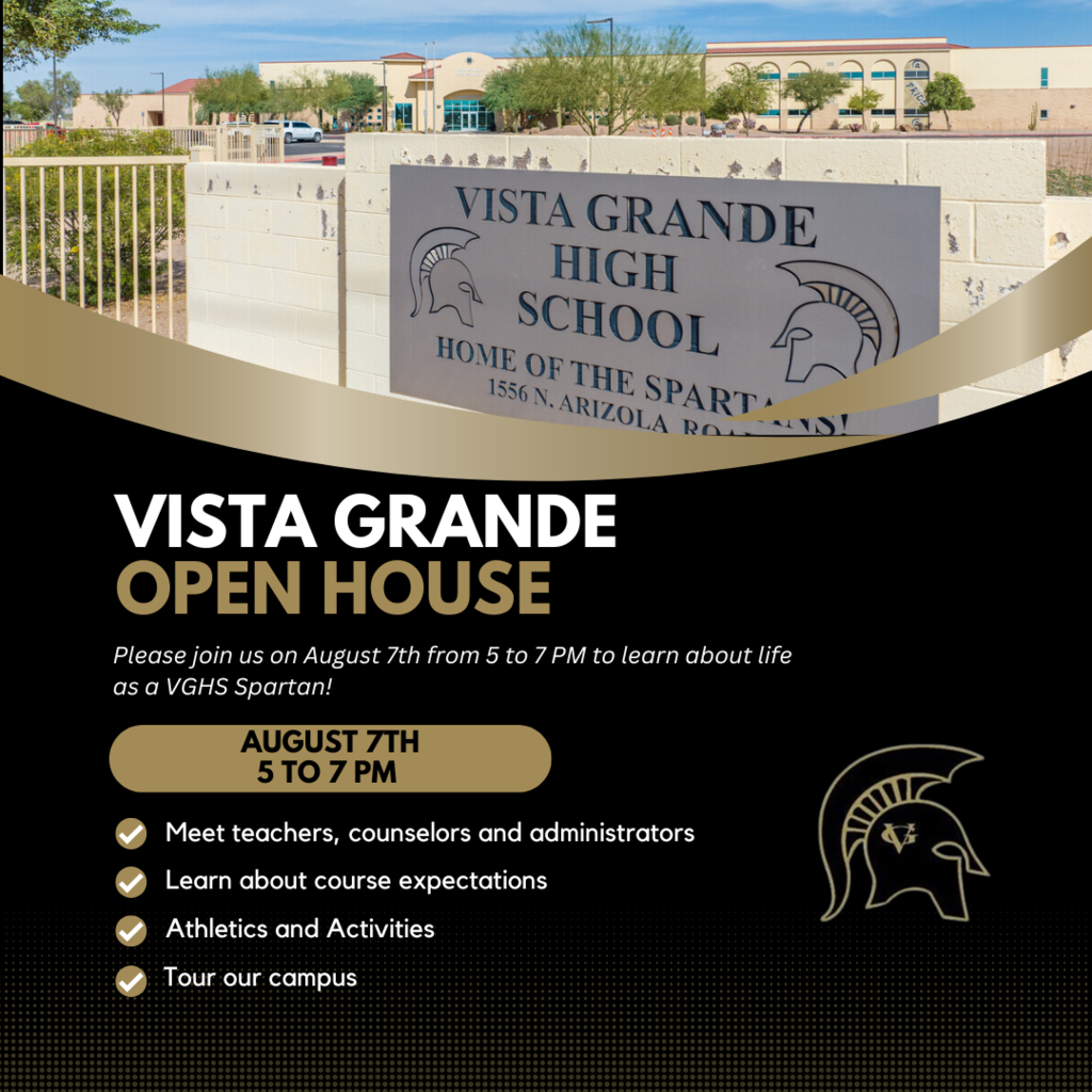 VGHS Open House flyer