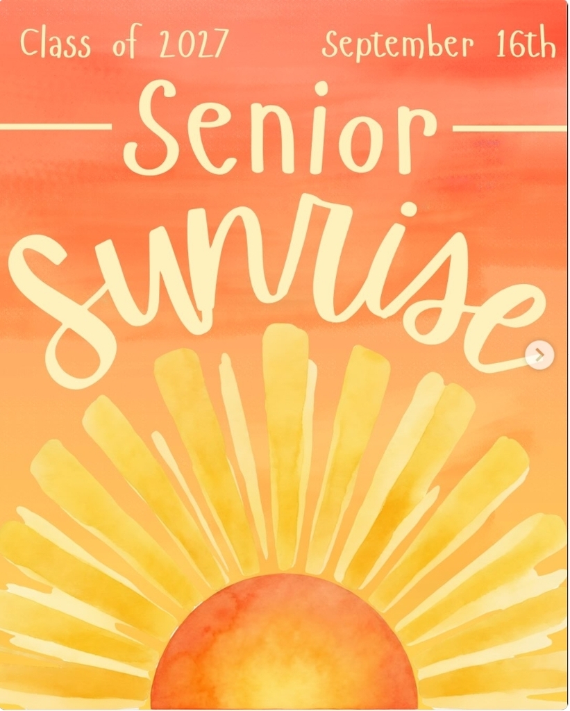 🌅💙🐾 Senior Sunrise is Coming! 🐾💙🌅  It’s that time of year! Join us on September 16 from 6:00–7:30 AM on the football field as we celebrate the Class of 2027 with senior sign-in, yard games, photos, donuts, and drinks! 🎓✨  We can’t wait to start the day with our seniors! More information regarding entrance will be posted later. 💙🐾
