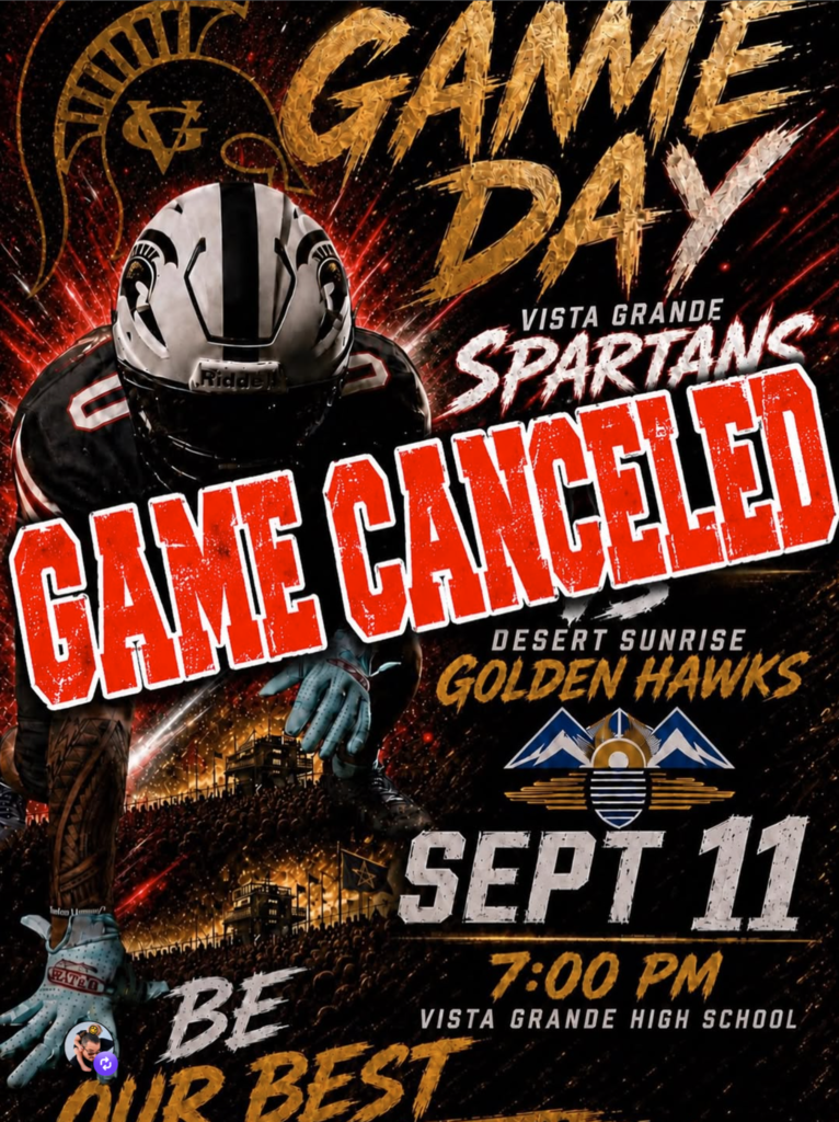 🏈 Football Game Update 🏈  The Freshman/Sophomore game on Wednesday, September 9 is still on! However, the Varsity game scheduled for Friday, September 11 has been canceled.  Thank you for your understanding, and we’ll see you at the game Wednesday! 🖤💛