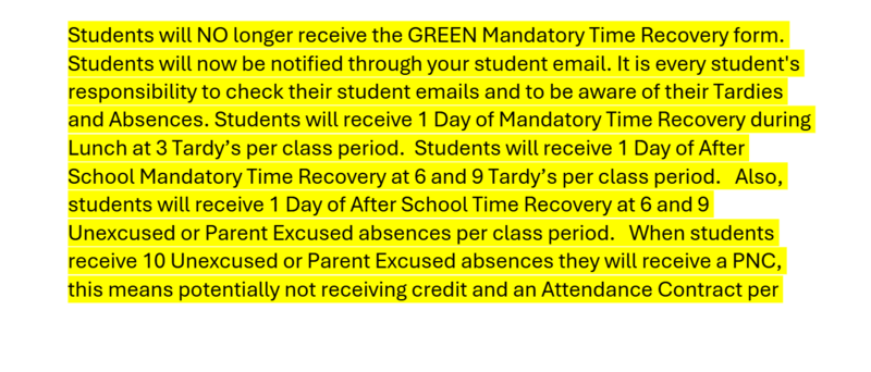 Announcements September 25