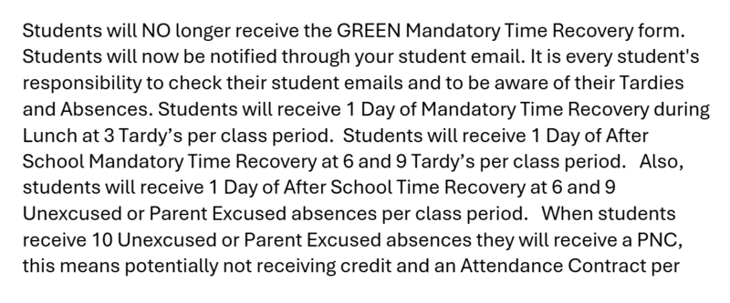 Announcements September 26